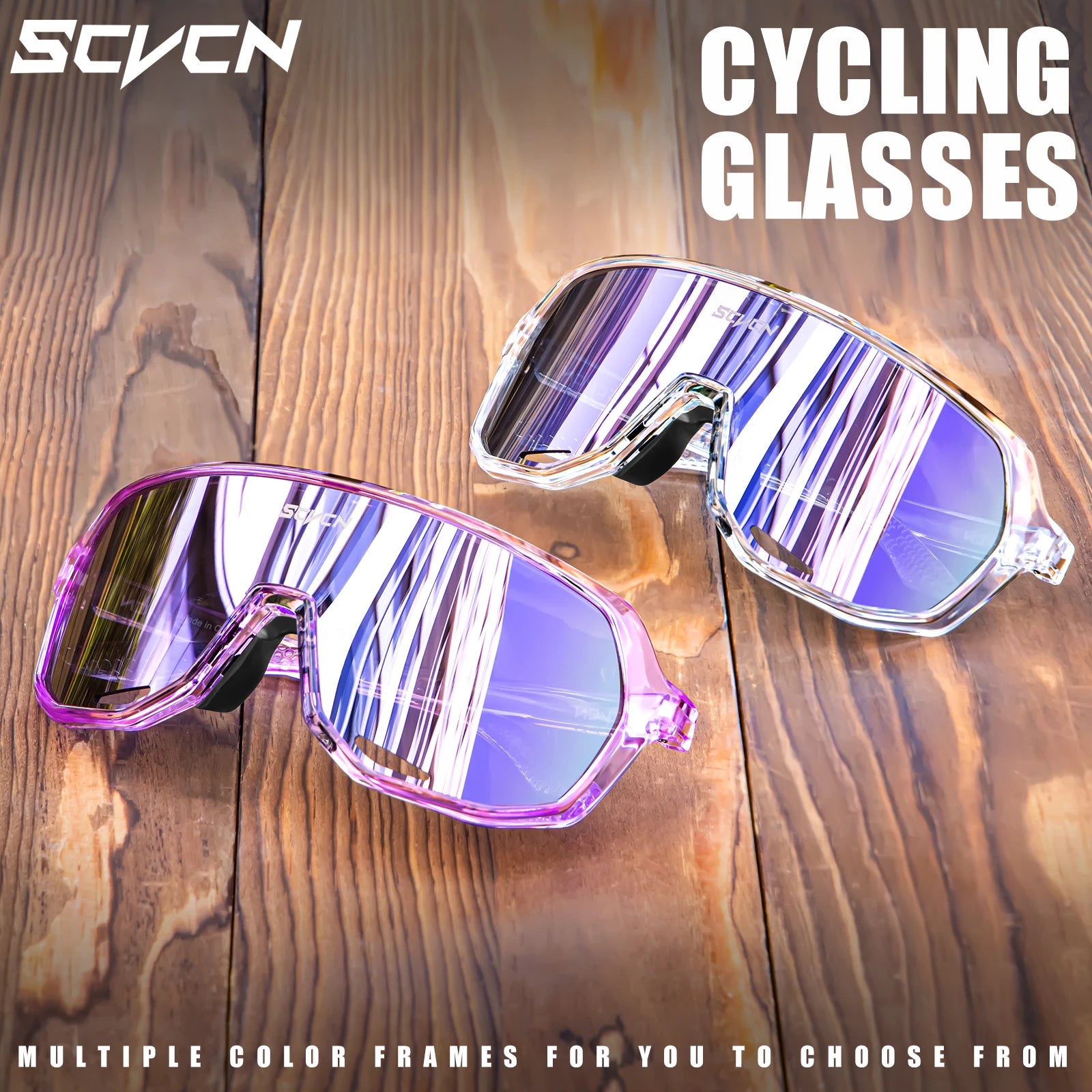SCVCN New Outdoor Cycling Glasses Bike Sunglasses Men UV400 Eyewear Sports MTB Goggles Bicycle Women Riding Hiking Sunglasses - Fitmora™